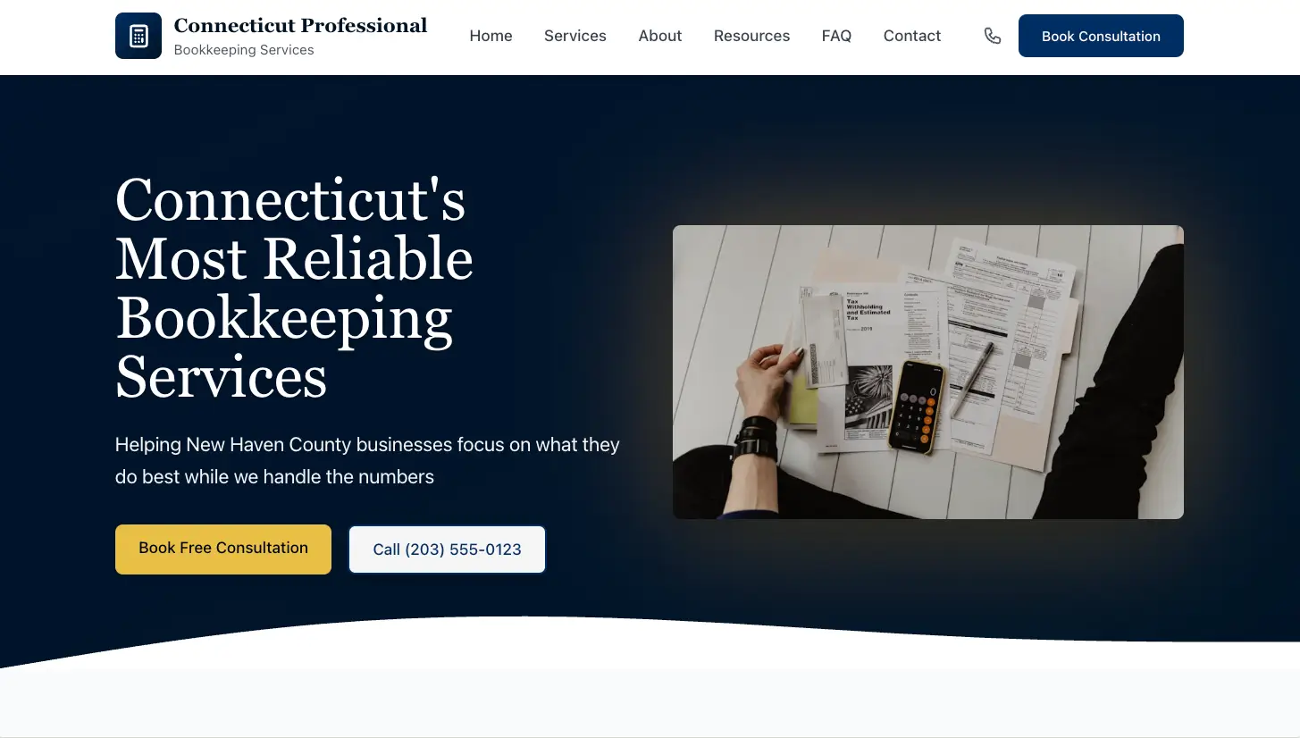 Connecticut Professional Bookkeeping Services - Desktop
