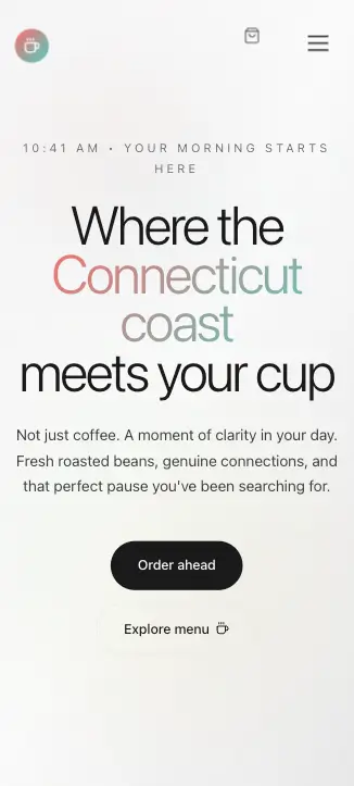 Shoreline Coffee Shop - Mobile